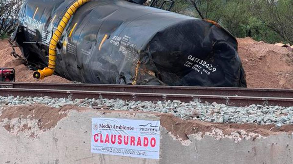Profepa ordena a empresa ferroviaria remediar el daño ambiental provocado por el derrame químico de hidrosulfuro en Sonora