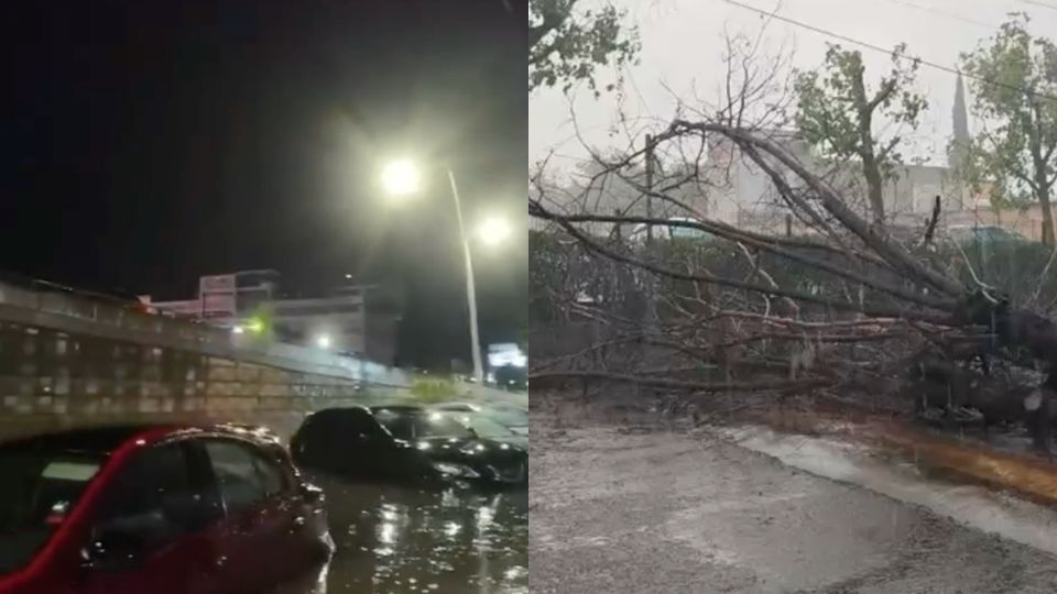 Intensas lluvias en Celaya dejan calles inundadas, fallas en la red eléctrica y decenas de vehículos varados
