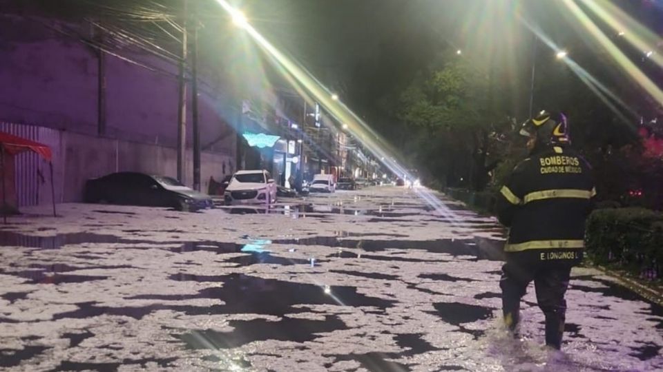 Fuerte granizada causa afectaciones en Iztacalco e Iztapalapa y cierre parcial en estaciones de la Línea 3 del Metro